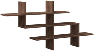 vidaXL Wandregal Braun Eichen-Optik 124,5x18x60,5 cm Holzwerkstoff 853269