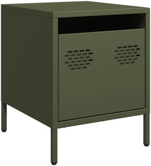 vidaXL Nachttisch Olivgrün 35x39x43,5 cm Stahl 851252