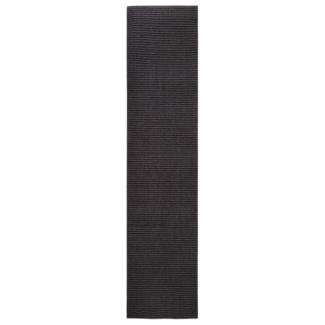 Teppich Natur Sisal 80x350 cm Schwarz