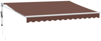 vidaXL Markise Automatisch Braun 350x250 cm 3215709