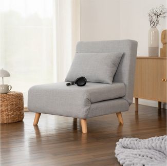 HOME DELUXE Sessel Schlafsessel SNOOZE 79 x 28 x 132 cm, Wandelbares 3-in-1-Design, Liegesessel, Relaxsessel