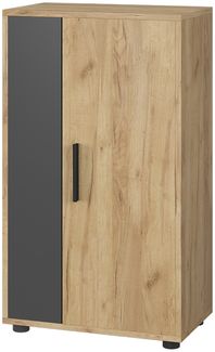 Kommode Berno Goldkraft Eiche/Anthrazit 50.1 x 87.3 cm mit 2 Fächern Vicco