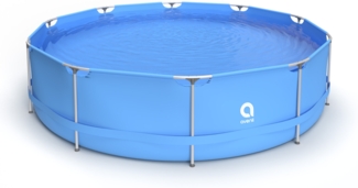 Avenli Frame Pool 360 x 76 cm, Aufstellpool rund, ohne Pumpe, blau