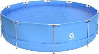 Avenli Frame Pool 360 x 76 cm, Aufstellpool rund, ohne Pumpe, blau