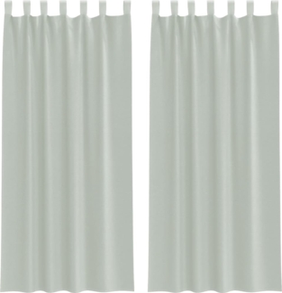 vidaXL Voile Vorhänge mit Schlaufen 2 Stk. Hellgrau 140x225 cm 4102298