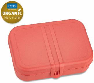 Koziol Lunchbox mit Trennsteg Pascal L, Speisegefäß, Kunststoff, Nature Coral, 7152704