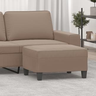 vidaXL Fußhocker Taupe 70 x 55 x 41 cm Mikrofasergewebe