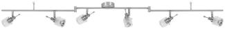 Nice Price Nice Price Spotlights A Stange 6x50W GU10 Nickel satiniert/Satin 230V Metall/Glas3073