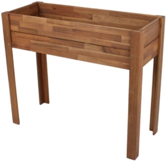 Hochbeet mit Vlies-Einlage aus geöltem Akazien-holz FSC 100%