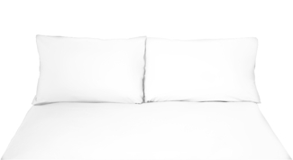 Einfarbige Bettwäschen-Sets für Einzel- und Doppelbetten, 100% Baumwolle Weiß 240x220 cm