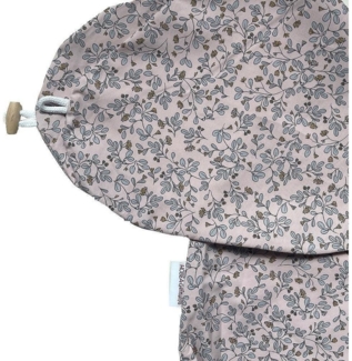 HOBEA-Germany Stillkissenbezug für Stillkissen 190cm Designs (Blumenranken rosa)