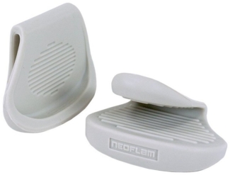 NEOFLAM® Topflappen Silikon-Griff Set, 2 tlg, (2-tlg), Hitzebeständig, Spülmaschinenfest, BPA-frei