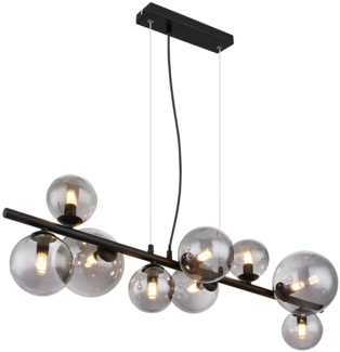 Hängeleuchte Esszimmer LED Hängelampe Rauchglas Pendelleuchte 56133-9H