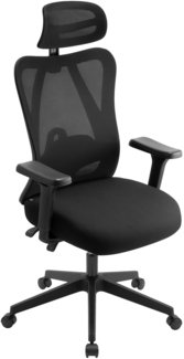 CLP Bürostuhl Elisha höhenverstellbar drehbar und ergonomisch,schwarz