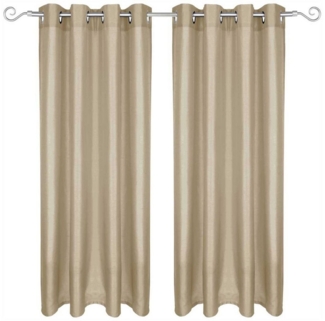 Arsvita Vorhang Alessia (2 St), Ösen, blickdicht, Microfaser, Dekoschal Ø4cm Ösen - Gardine Vorhang vers. Größen/Farben