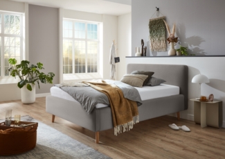 Polsterbett >Mattis< Liegefläche 120x200cm, Nordic ash, Stellmaß: 141x105x218cm (BxHxT)