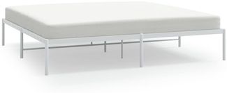 vidaXL Bettgestell Metall Weiß 180x200 cm 350917