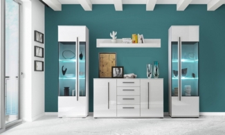 99rooms Wandregal Artana, Wandregal, Wandschrank, mit Ablage, aus Holzwerkstoff, viel Stauraum, Modern Design