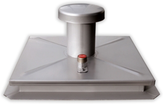 Hailo Schachtabdeckung HS1 Edelstahl 2mm tagwasserdicht 800x800 mm geschlossen