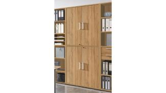 Aktenschrank CALVIA Büroschrank in Alteiche abschließbar