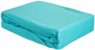 Thermofleece Spannbettlaken 140-160 x 200 cm + 30 cm mit Rundumgummizug - 125 gsm Petrol