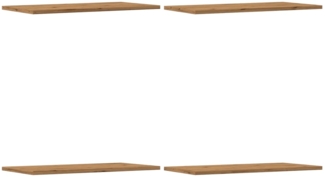 vidaXL Wandregale 4 Stk. Artisan-Eiche 60x30x1,5 cm Holzwerkstoff 856300