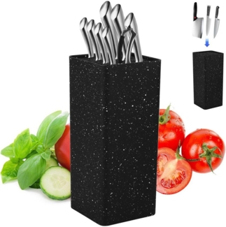 BlingBin Messerblock Universal Messerhalter, Flexibel Ohne Messer, Für Küchentisch (1tlg), Messerblockhalter Unbestückt für 5-8 Messer Aller Art