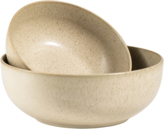 Geschirr-Set für 4 Personen, 16-tlg Kombiservice mit dezentem Muster; Blau