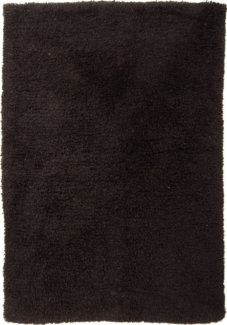 Morgenland Hochflor Teppich - 216x150 cm - schwarz