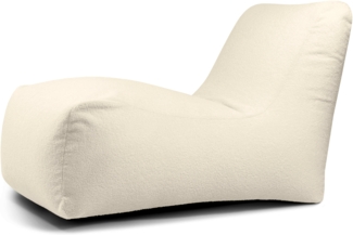 Sitzsack ‘Lounge‘, Bezugstoff - Teddy, 100% Polyester, Cream, 80x135x80 cm cm.