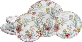 Fiore Bunt, Tellerset 12-tlg (mo)