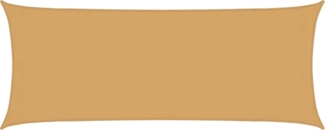 vidaXL Sonnensegel 160 g/m² Rechteckig Sandfarben 2x5 m HDPE 4002033