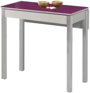 ASTIMESA Aala Fall Küchentisch, Metall, Aubergine, 90x50 cm