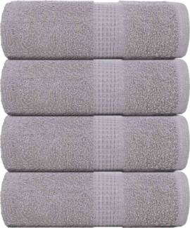 Seiftücher 4 Stk. Grau 30x30 cm 360 g/m² 100% Baumwolle 136825