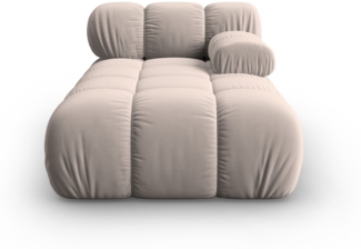 Micadoni Recamiere Bellis Rechts Samt Bluvel Cappuccino