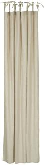 Vorhang zum Binden Beige B 140cm x H 220cm Gardine Baumwolle Ib Laursen 66054-00