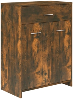 vidaXL Badezimmerschrank Räuchereiche 60x33x80 cm Holzwerkstoff 815663