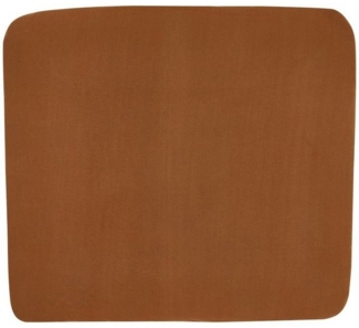 Meyco Baby Uni Wickelauflagenbezug (weich und hautfreundlich, aus 100% Baumwolle, waschbar, einfache Pflege, trocknergeeignet, Größe: 85x75 cm), Camel