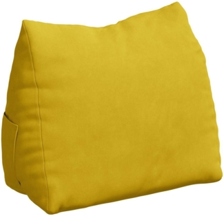 vidaXL Rückenkissen Gelb 45 x 20 x 35 cm Cordstoff 42015026