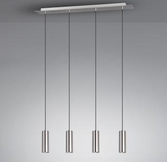 TRIO Leuchten LED Pendelleuchte, Dimmfunktion, LED wechselbar, Warmweiß, modern, mehrflammig hängend über Kochinsel & Esstisch, Breite 75cm