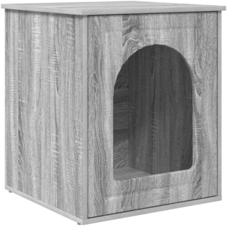 vidaXL Katzenhaus Graues Sonoma 53 x 52 x 62 cm Holzwerkstoff 8000713