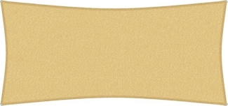 sunprotect 12028 Professional Sonnensegel, 5 x 2,5 m, Rechteck, wind- & wasserdurchlässig, beige