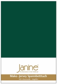 Janine Mako Jersey Spannbetttuch Bettlaken 90 x 190 cm - 100 x 200 cm OVP 5007 677 waldgrün