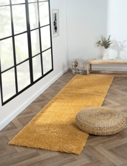 Myflair Möbel & Accessoires Hochflor-Läufer My Shaggy, rechteckig, Höhe: 37 mm, Shaggy, Uni Farben, leicht glänzend, Microfaser, extra flauschig