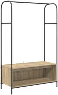 vidaXL Kleiderständer mit Ablagen Sonoma Eiche 100x44x160 cm 868452