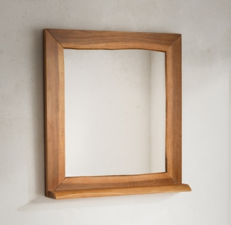 Badspiegel 70x78cm 'Dakar' Akazie massiv lackiert