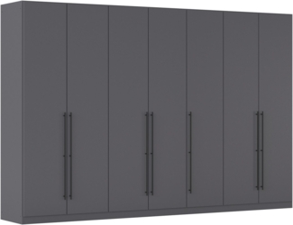 rauch Kleiderschrank Drehtürenschrank Schrank Garderobe Wäscheschrank Schlafzimmer AVOLA (in 3 verschiedenen Ausstattungen BASIC/CLASSIC/PREMIUM) mit hochwertigen Stangengriffen in Schwarz aus Metall MADE IN GERMANY