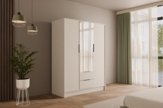 ALTDECOR Drehtürenschrank KOLIN (Kleiderschrank Garderobenschrank mit viel Stauraum, Moderner Schrank) Vielseitiger Drehtürenschrank mit Spiegeltüren Spiegel Flügeltüren
