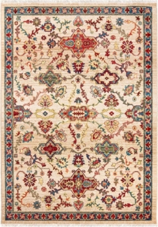 Mazovia Orientteppich Oriente Teppich - Traditioneller Teppich Orient Beige, 120 x 170 cm, Geeignet für Fußbodenheizung, Pflegeleicht, Wohnzimmerteppich
