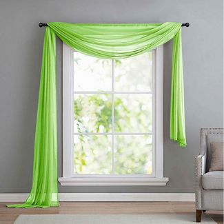 Gardinenbox Freihanddeko (1 St), ohne, transparent, Voile, Uni Volant Transparent Polyester 600cm 140cm